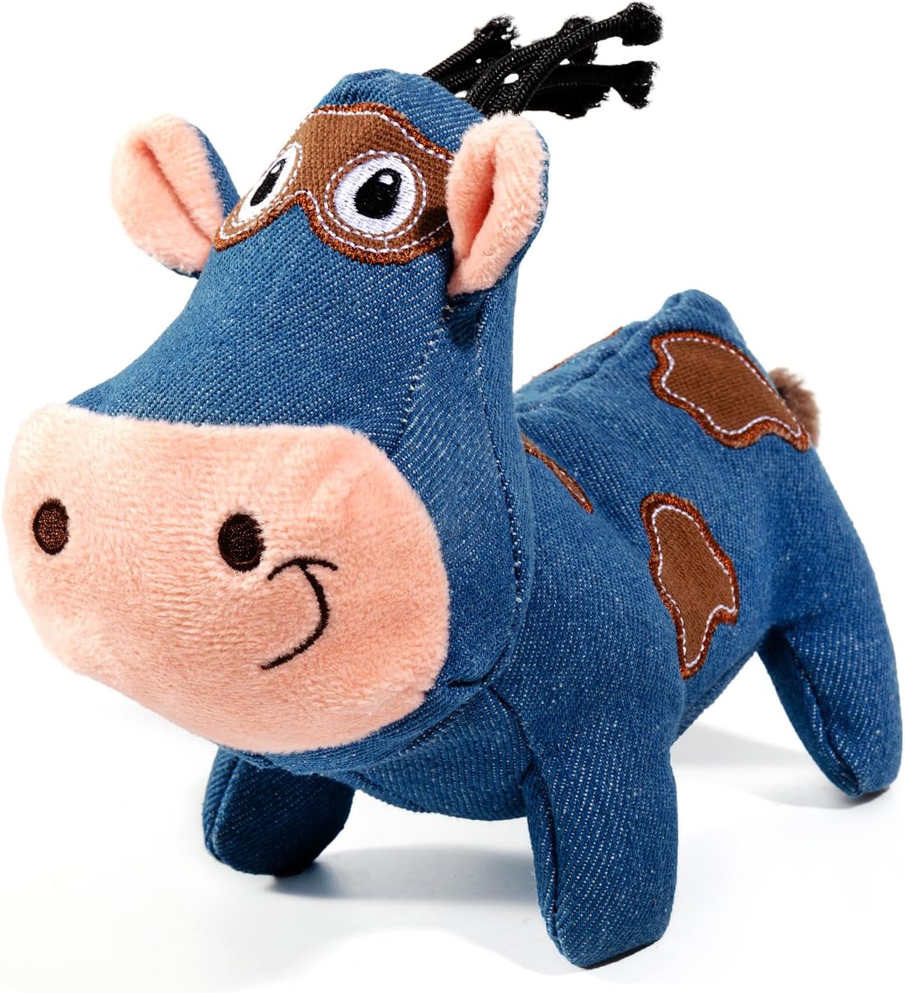 Sedioso Juguete chirriante para perro, juguete duradero para perros de raza grande, juguete de peluche para perros con papel arrugado, lindo juguete