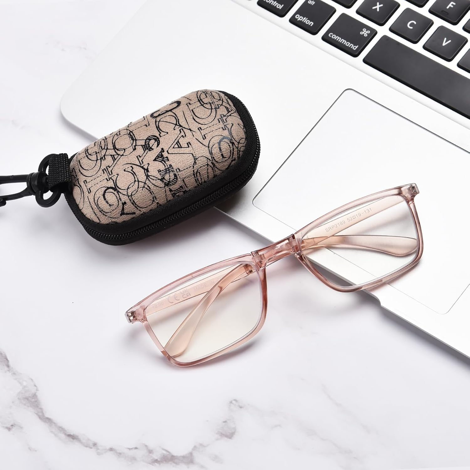 OPTOFENDY Gafas de lectura plegables para mujeres y hombres, pequeños lectores de bisagra de resorte, anteojos de luz azul portátiles con estuche