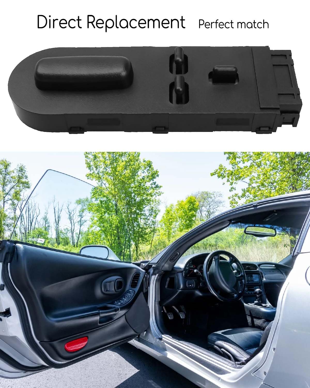 Interruptor de asiento eléctrico para Chevrolet C5 Corvette LHRH 1997-2004 Reemplazar 12135158