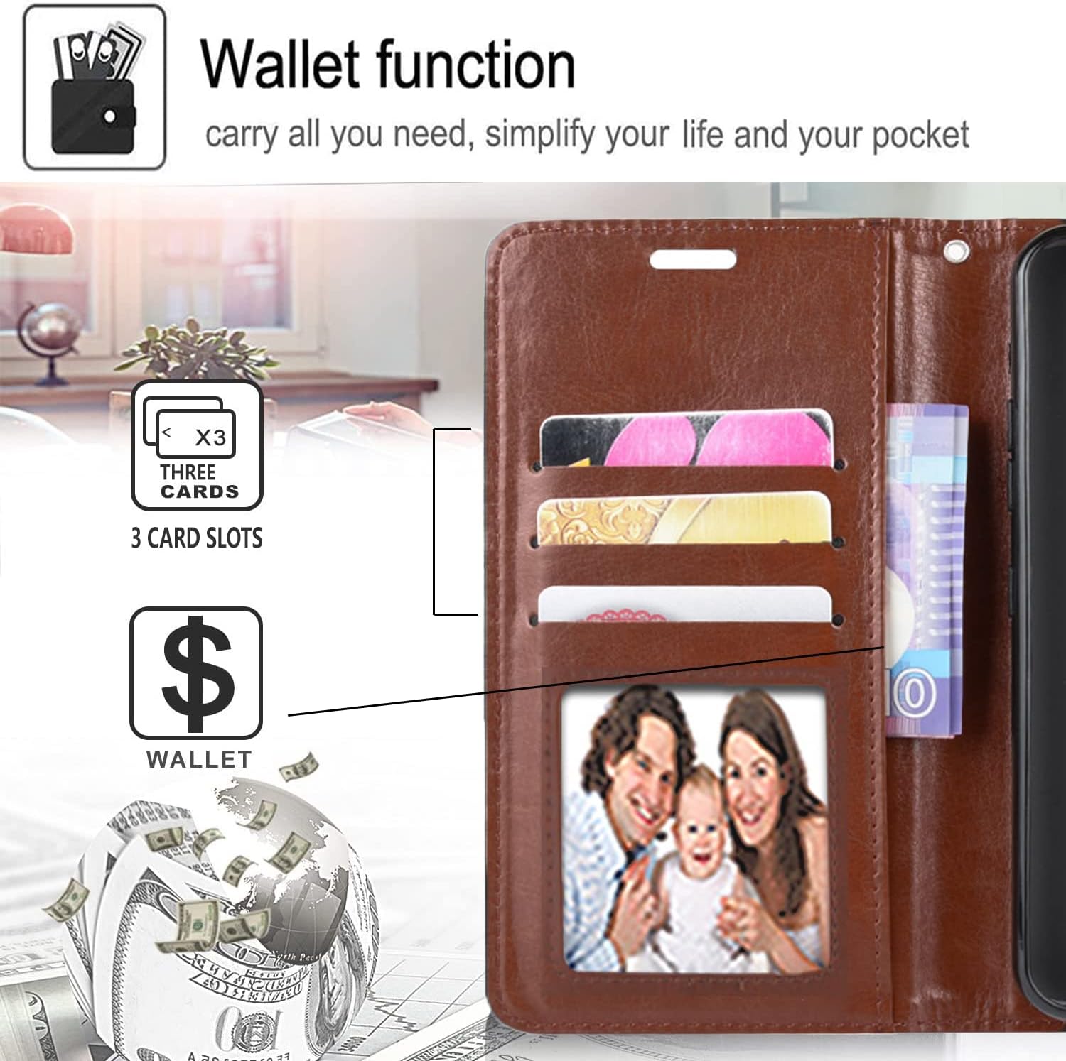 Funda para teléfono Galaxy A12, funda para teléfono Samsung A12, no es compatible con A21  A11 con protector de vidrio templado incluido, funda de