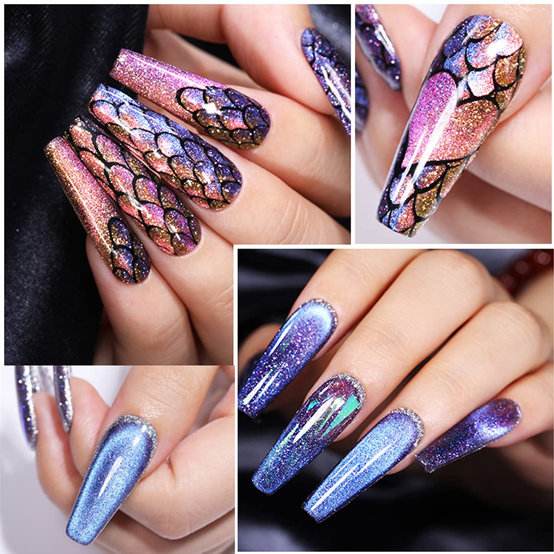 Juego de herramientas magnéticas de uñas de 16 piezas, placa magnética, bolígrafo magnético, imán de doble extremo, varita magnética para ojos de