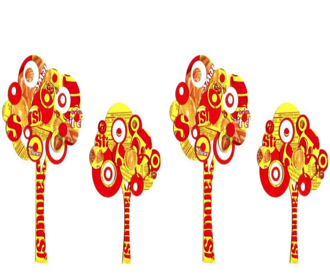 Orange Starburst – Masticables de frutas envueltos individualmente, 1 libra completa, caramelo masticable con sabor a cítricos, ideas de regalo
