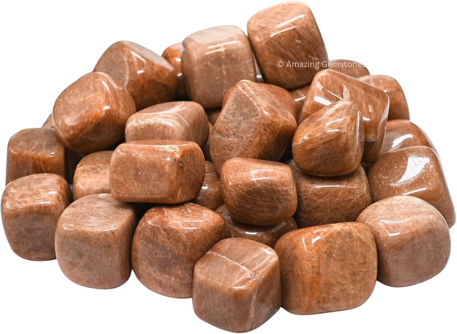 Piedras pulidas de cristal de luna de durazno de más de 1000 quilates, piedras pulidas, piedras preciosas naturales para curación, cristales de