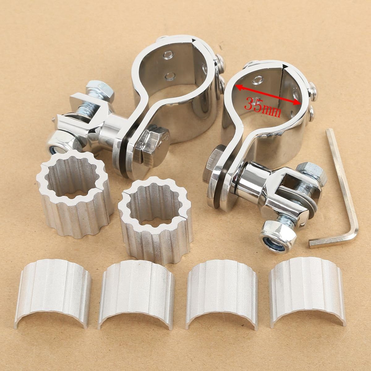 25321.378 in motocicleta pie clavijas abrazaderas protector motor montajes adaptador universal para Harley Honda Yamaha Kawasaki