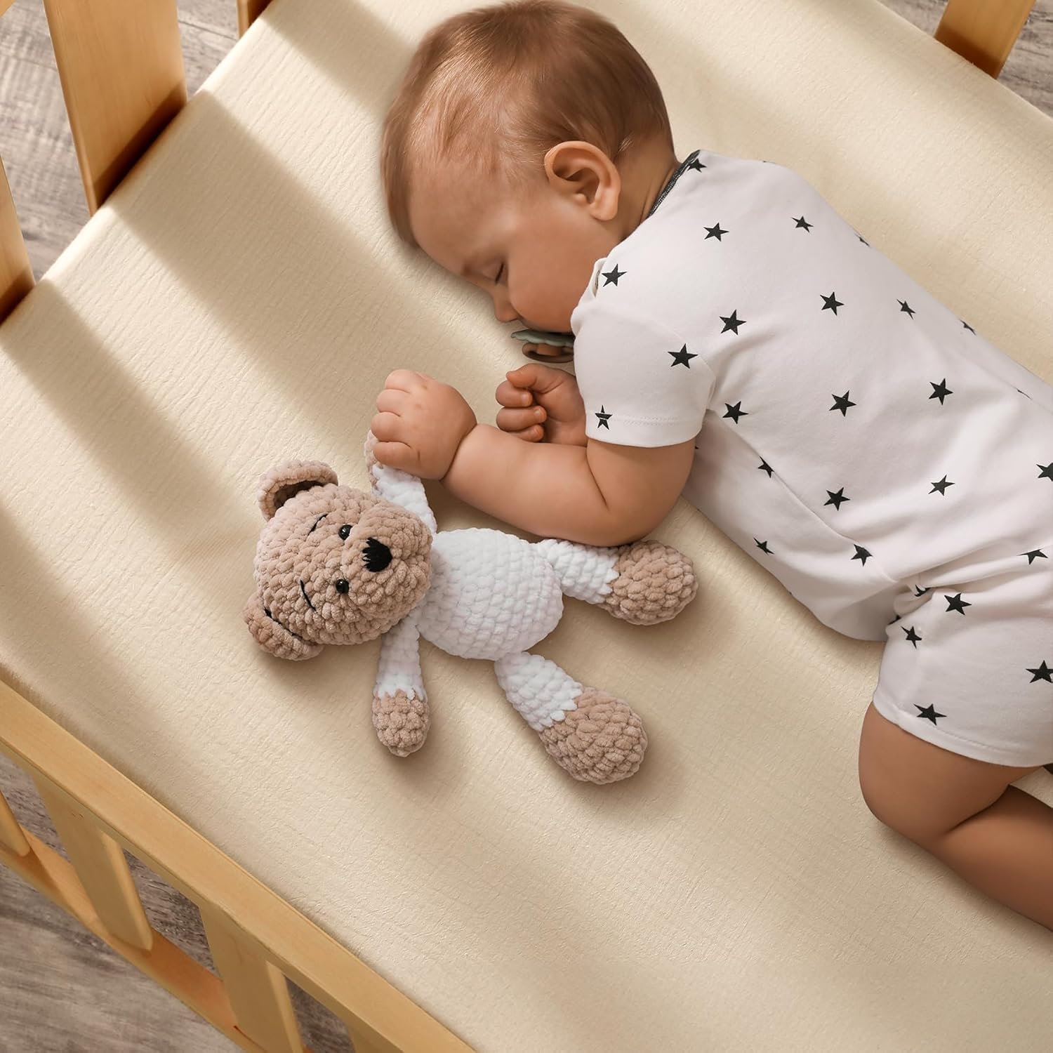 Sábana bajera para cuna, 100% algodón orgánico, para colchones estándar de cuna y niños pequeños, de 28 x 52 pulgadas, suave y transpirable, niebla