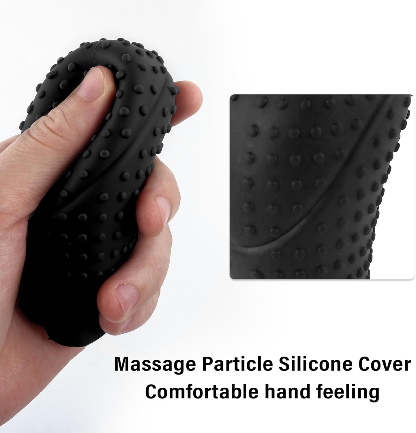 IHOTDER 2 fundas para pomos de palanca de cambios de automóvil, funda de silicona antideslizante para palanca de cambios con diseño de masaje para