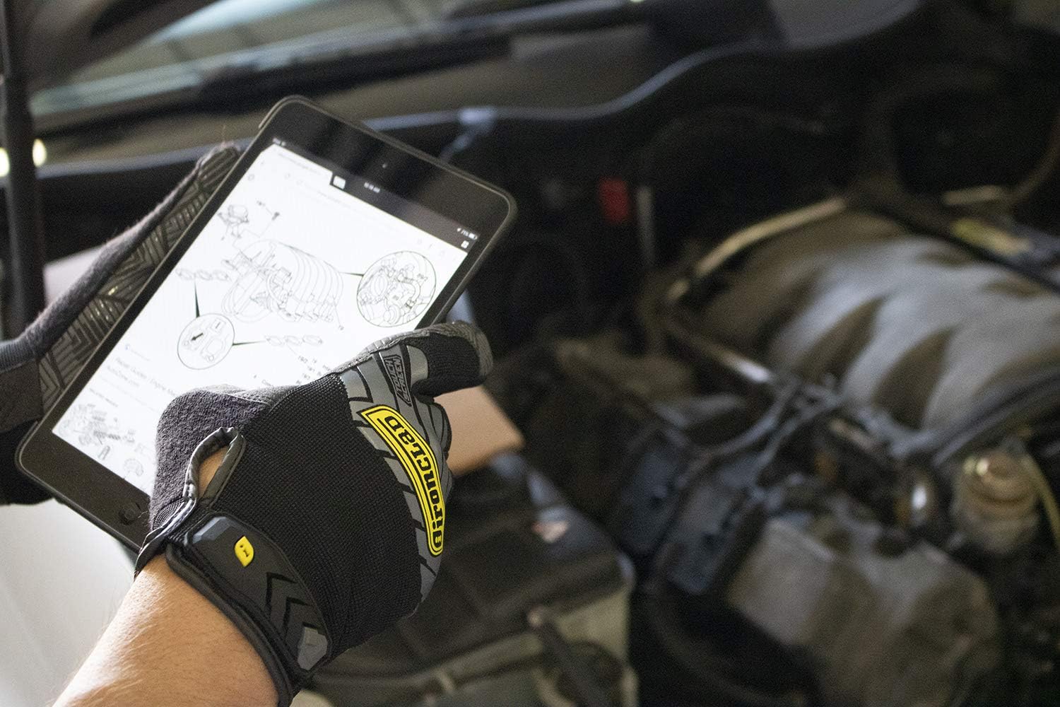 Ironclad Command Grip Work Gloves Touch Screen Gloves Conductive Palm & Fingers, Extreme Grip, Durable, Performance Fit