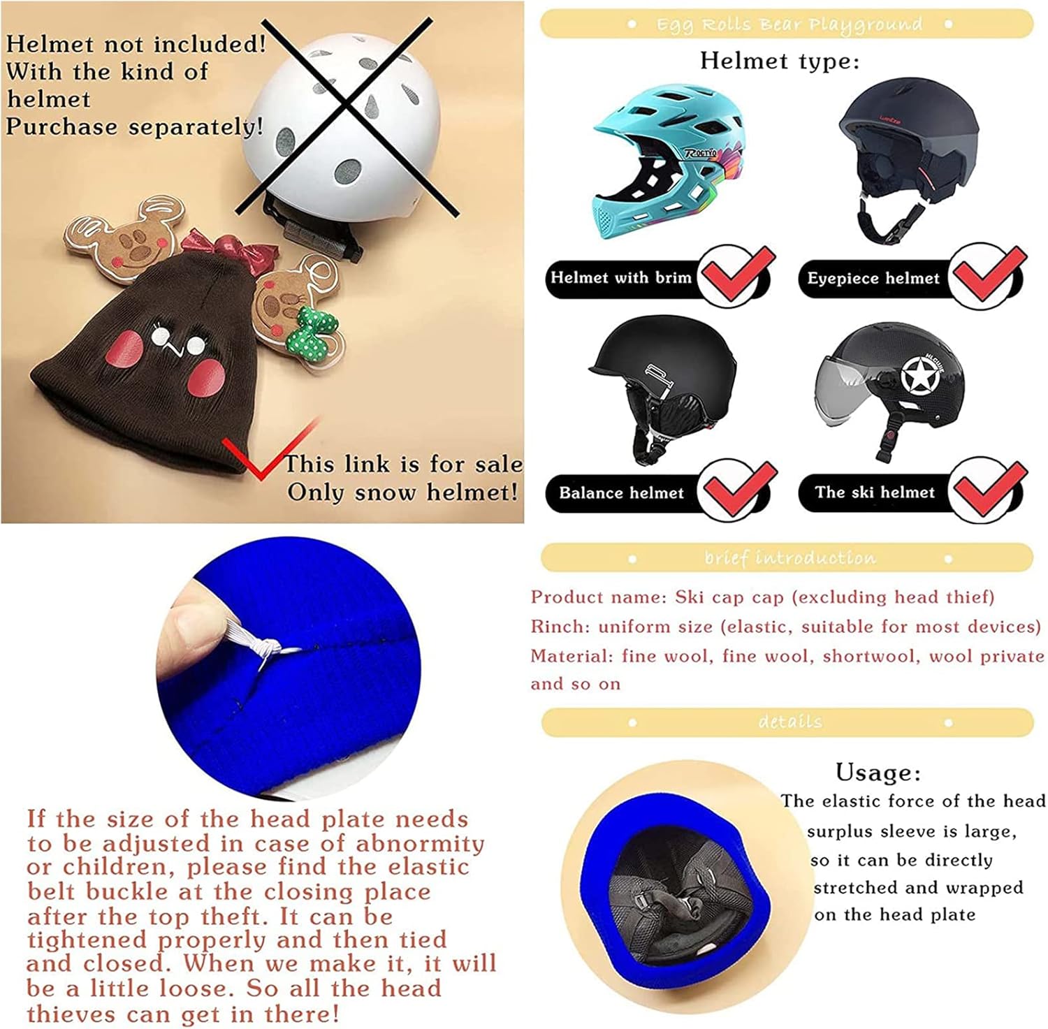 Fundas para casco deportivo de acción, bicicleta, esquí, parapente, verano, invierno, todo el año, accesorios multideportivos para niñas y niños,