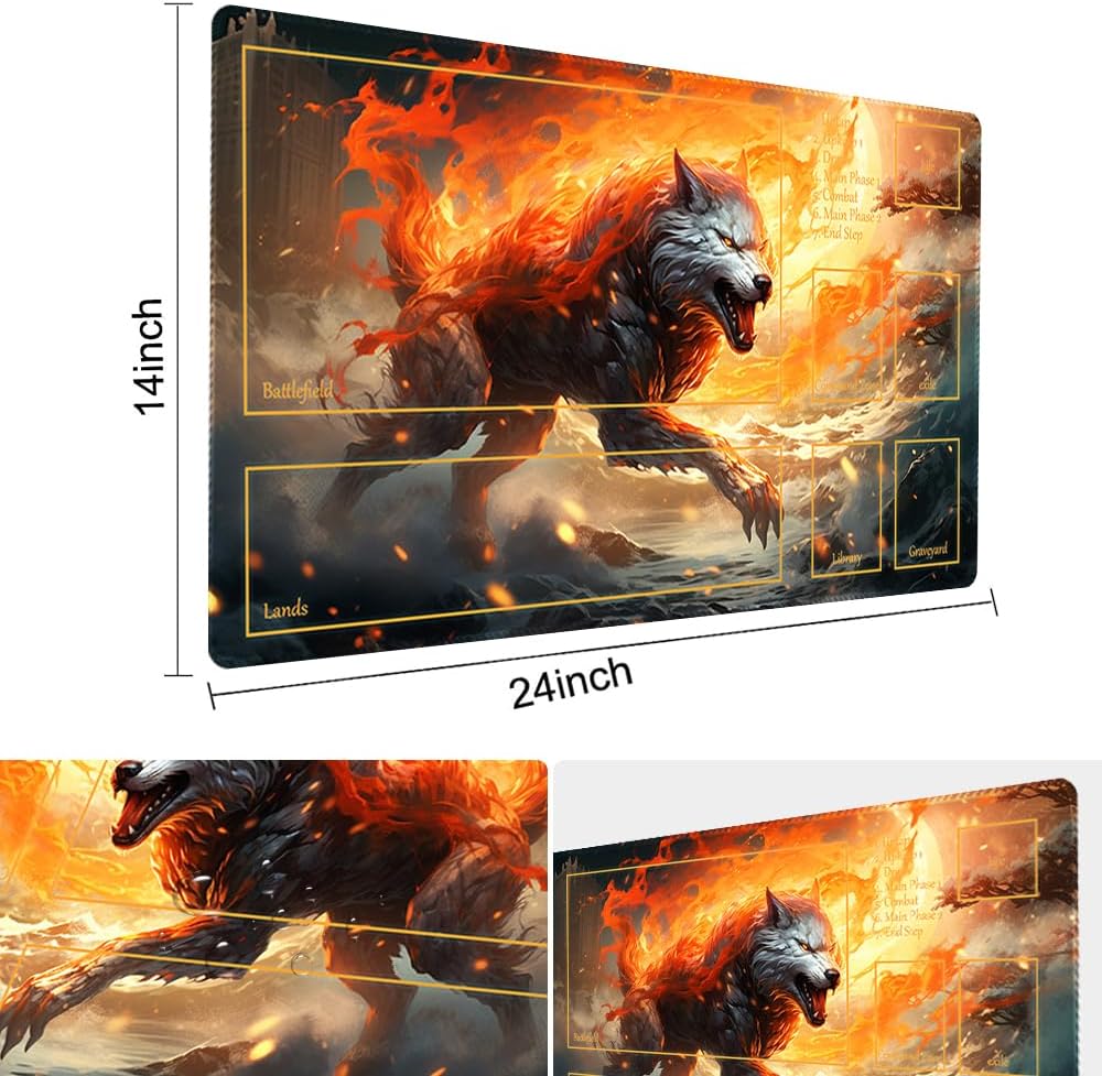 TCGMAT MTG Playmat – Impresión antideslizante en la parte trasera, ideal para entusiastas de los juegos de cartas, tapete de juego TCG, purificar