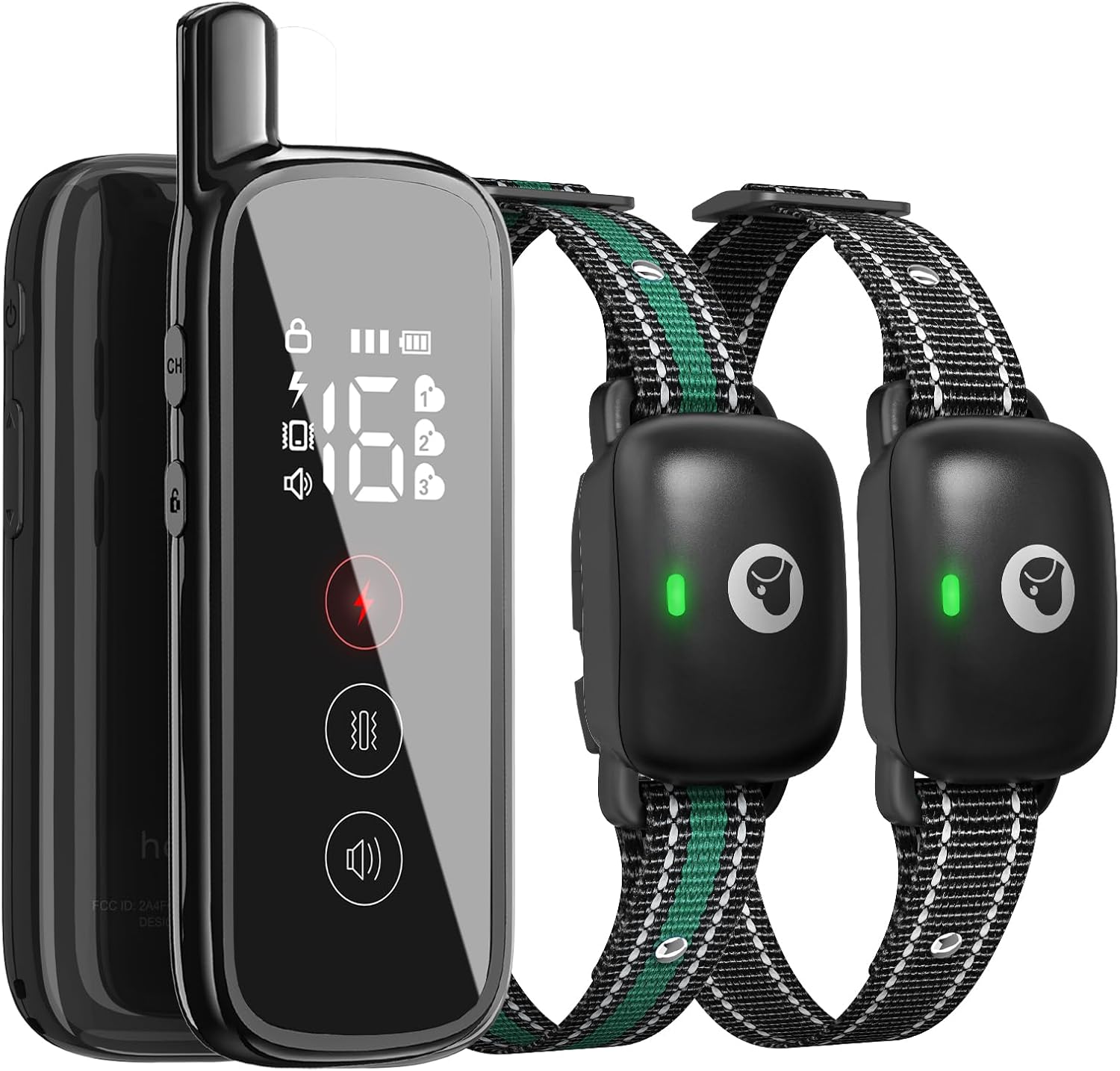Collar eléctrico de entrenamiento para perros con un rango remoto de 1640 pies, recargable e impermeable, cuenta con 3 modos de entrenamiento y