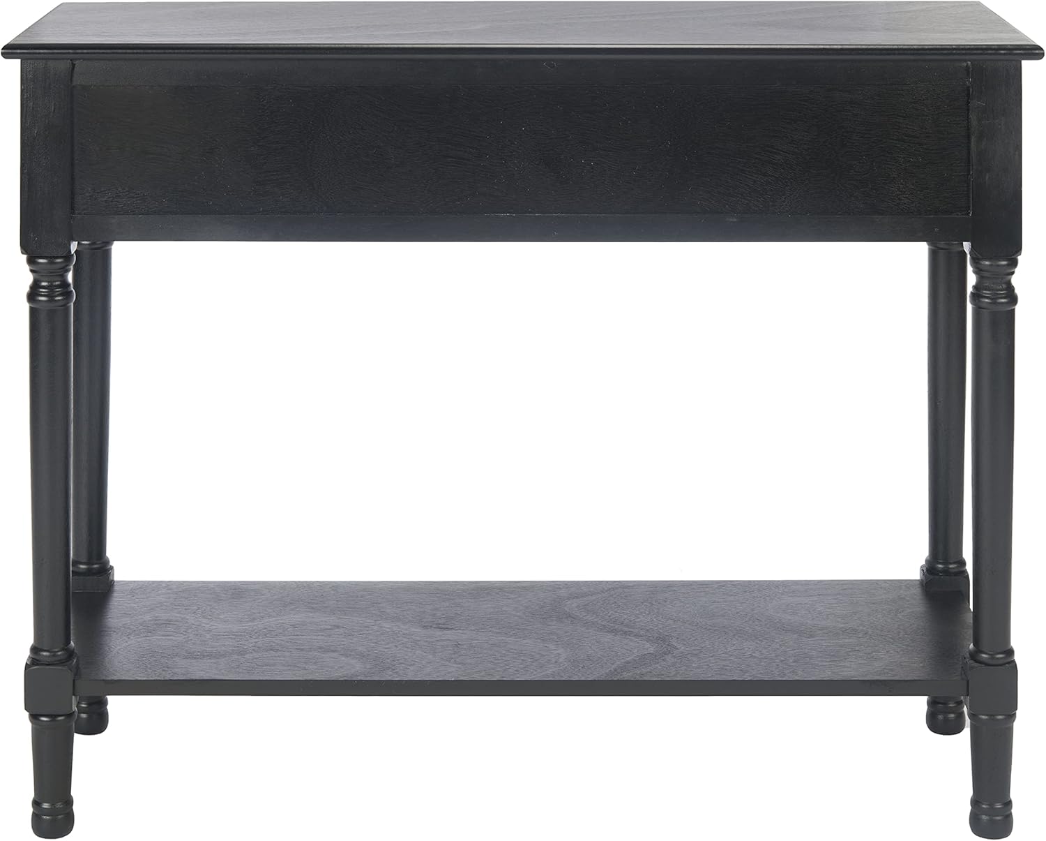 Safavieh Home Collection Haines – Mesa consola con 2 cajones y estante inferior negro