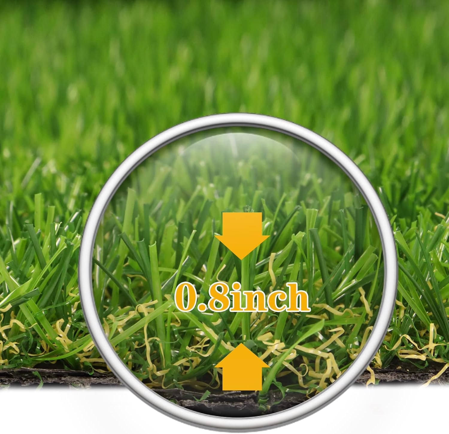 ZGR – Césped artificial artificial de 6 x 7 pies, césped sintético realista para mascotas, paisaje de jardín, césped sintético para interiores y
