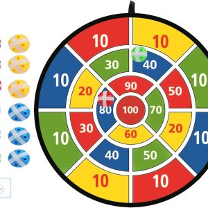 Tablero de dardos grande para niños, tablero de dardos para niños de 29 pulgadas con bolas adhesivas, para interioresdeportes al aire libre, fiesta, Tablero de dardos grande para niños, tablero de dardos para niños de 29 pulgadas con bolas adhesivas, para interioresdeportes al aire libre, fiesta,