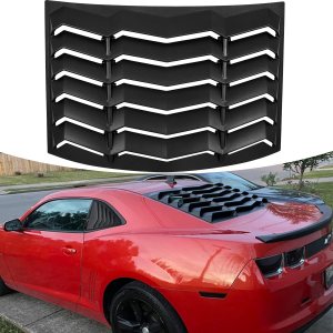 Persianas de ventana trasera para Chevrolet Chevy Camaro 2010 2011 2012 2013 2014 2015 ABS parabrisas cubierta de parasol estilo Lambo negro mate Persianas de ventana trasera para Chevrolet Chevy Camaro 2010 2011 2012 2013 2014 2015 ABS parabrisas cubierta de parasol estilo Lambo negro mate