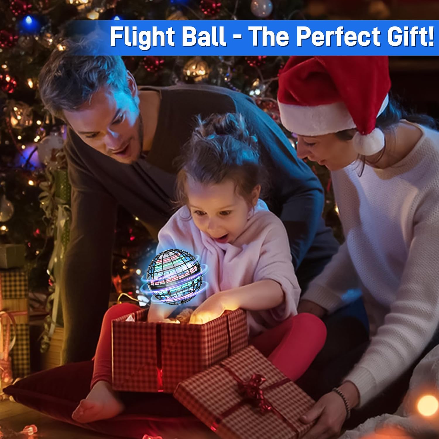 Bola de orbe voladora 2023 actualizada  Orbe mágico con luz giratoria voladora Mini dron cósmico para niños, adolescentes y adultos, bola voladora