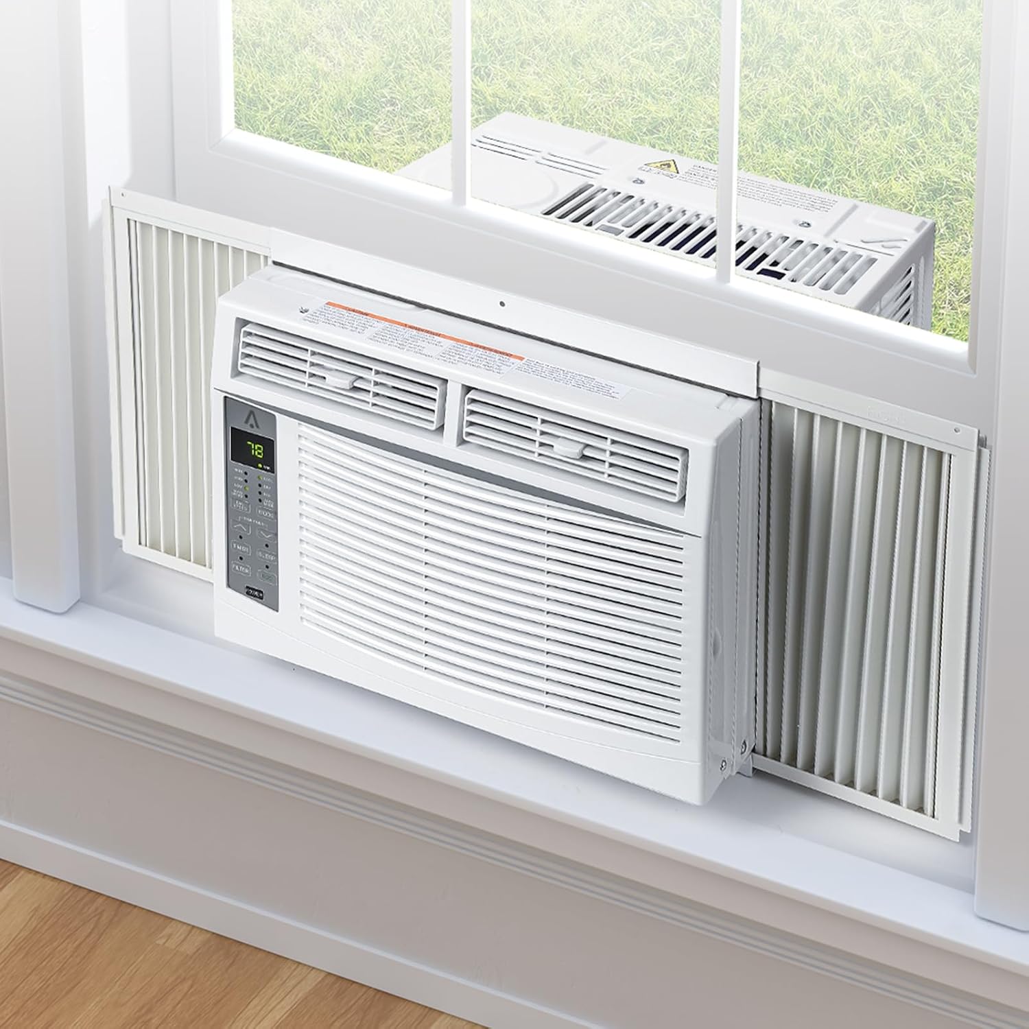GAOMON Unidad de aire acondicionado para ventana de 6000 BTU, aire acondicionado de ventana de refrigeración eficiente con control remoto y