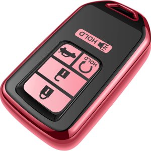 Tukellen Funda para llavero Honda, TPU suave de alta calidad, protección completa, funda para llavero para Honda Accord Civic CRV Pilot Ridgeline Tukellen Funda para llavero Honda, TPU suave de alta calidad, protección completa, funda para llavero para Honda Accord Civic CRV Pilot Ridgeline