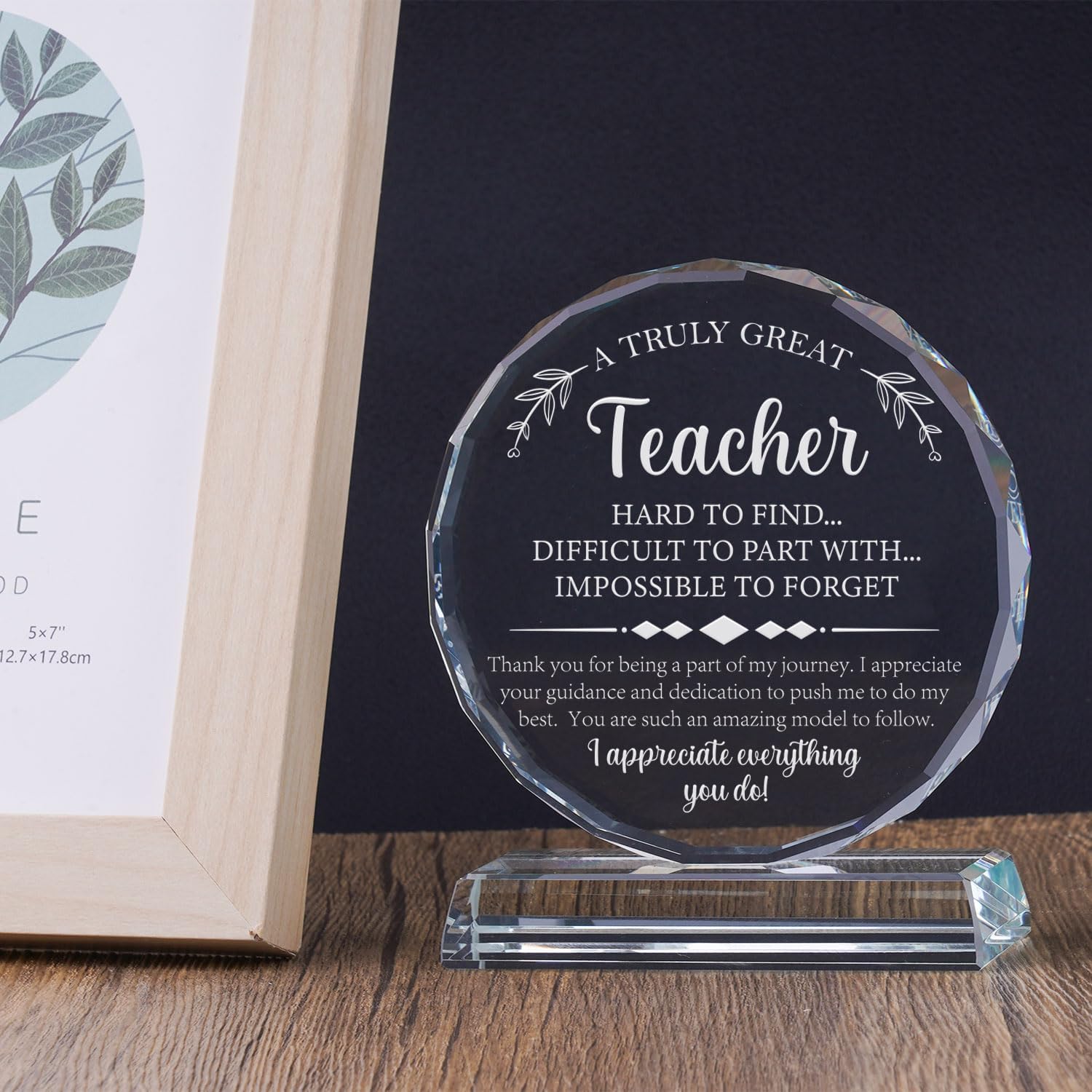 Regalos de agradecimiento para profesores para mujeres y hombres, regalo de agradecimiento de cristal grabado para profesores, los mejores regalos