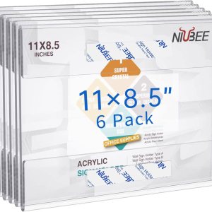 NIUBEE – Soporte para carteles de acrílico cinta 3M horizontal Landscape NIUBEE – Soporte para carteles de acrílico cinta 3M horizontal Landscape