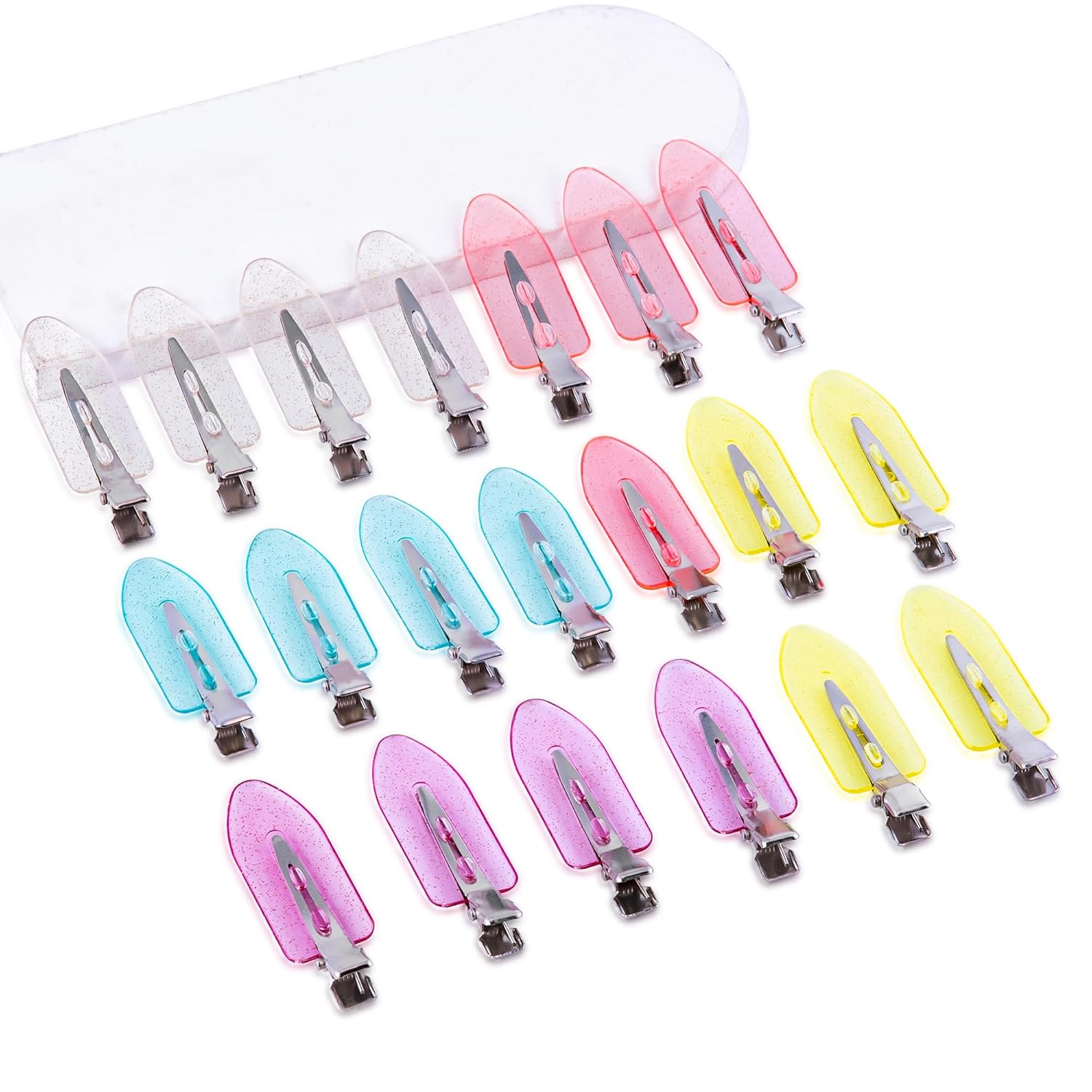 Cptots 20 pinzas para el cabello sin doblez sin arrugas, pinzas para el cabello sin arrugas, pinzas para el cabello sin abolladuras, clips de