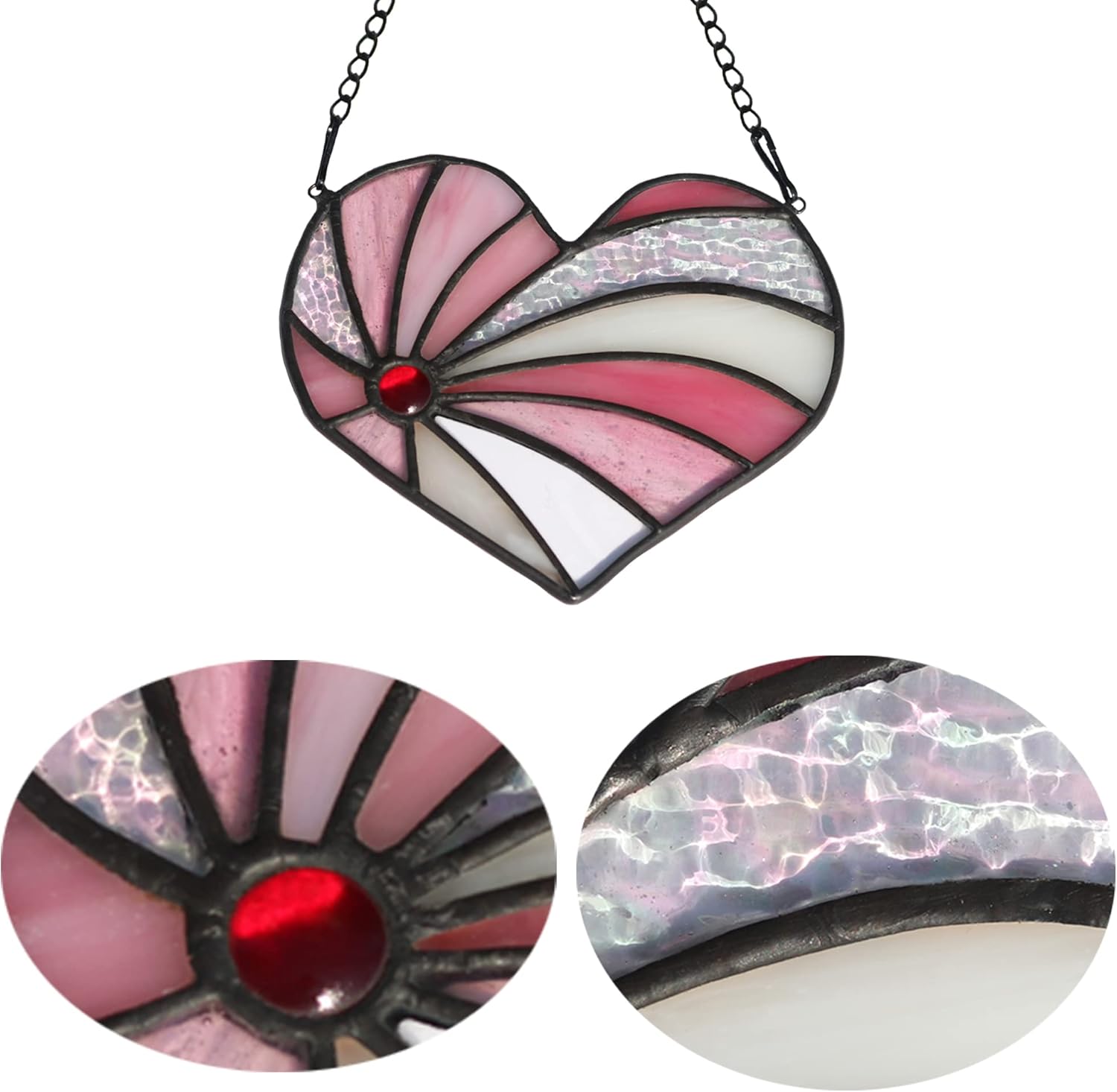 Regalo para mamá, atrapasoles con forma de corazón, para colgar en la ventana, regalo de cumpleaños en forma de corazón para abuela, tía, hermana,