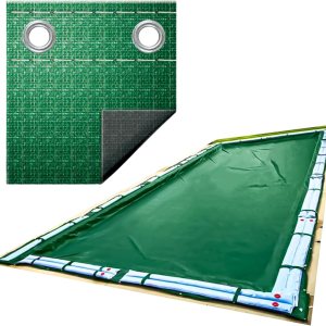 Swimline Hydrotools Supreme Guard – Cubierta de invierno de 21x29pies, de color verdenegro y con fundas para tubos de agua, para piscinas enterradas Swimline Hydrotools Supreme Guard – Cubierta de invierno de 21x29pies, de color verdenegro y con fundas para tubos de agua, para piscinas enterradas