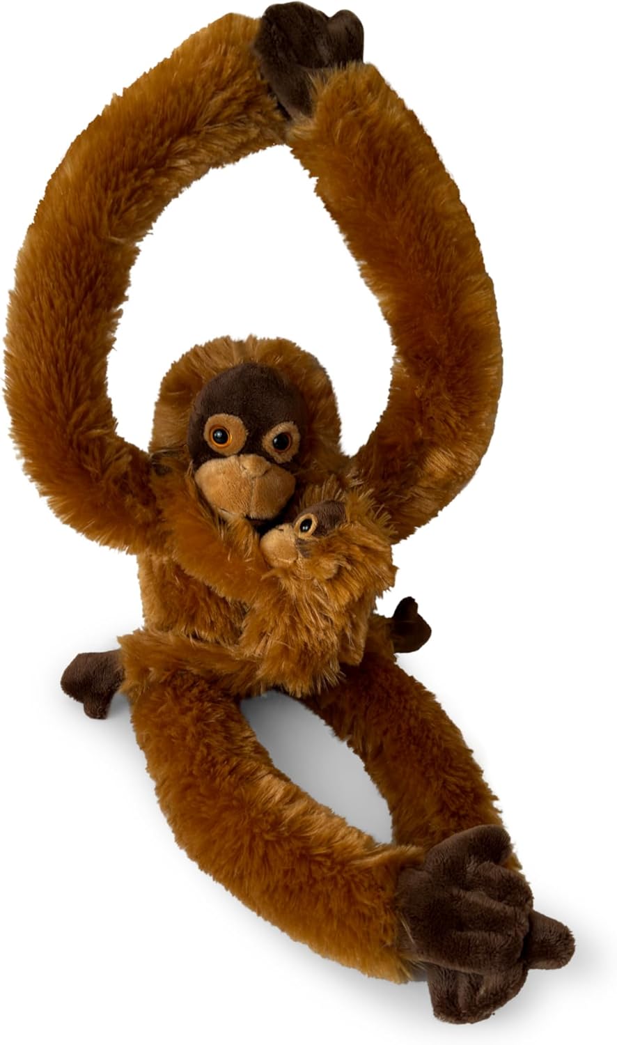 Forest & Twelfth Juguetes de animales colgantes de lémur con cuello para niños, juguetes de peluche para niños, animales de peluche para niños,