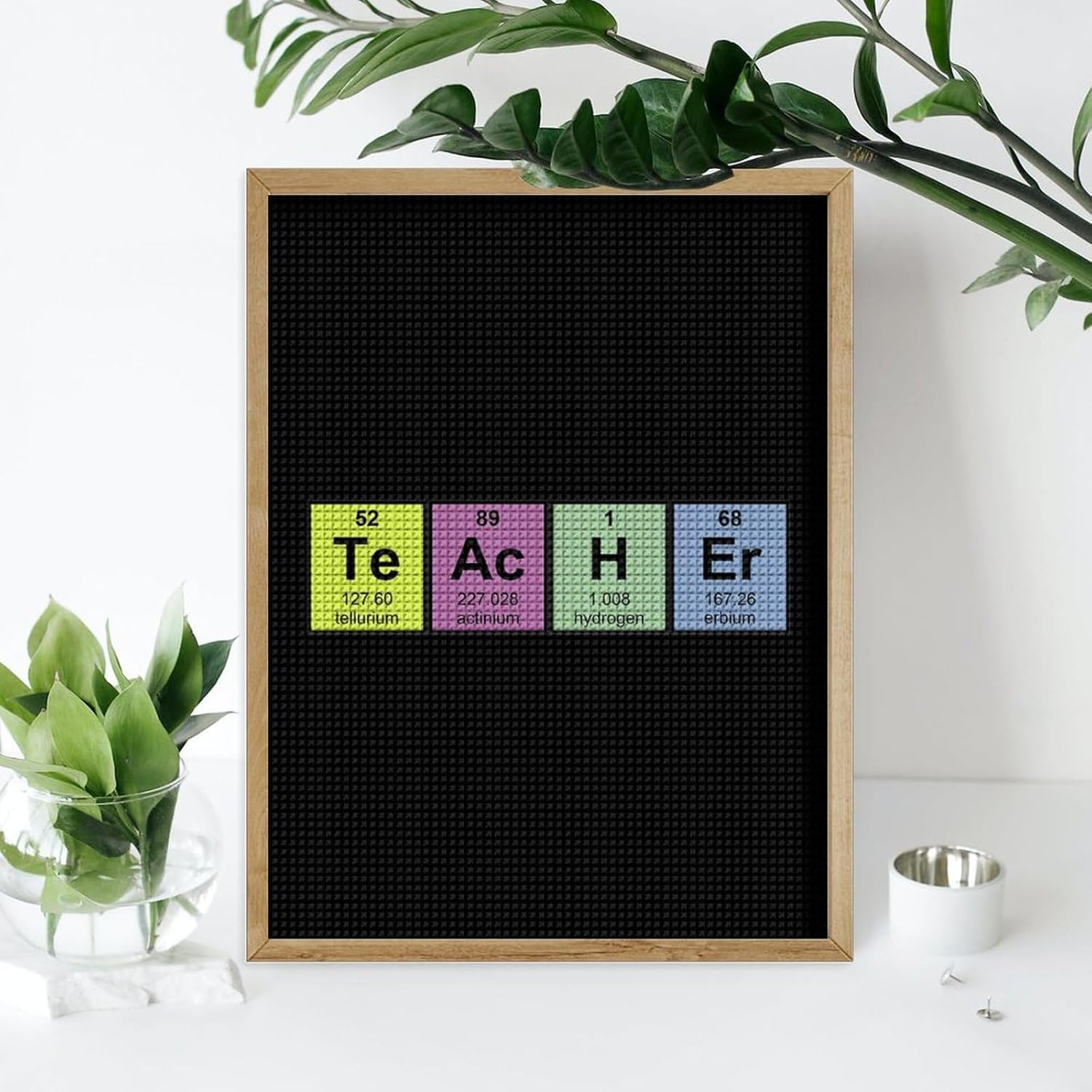 Science Teacher Chemical Elements Full Square Drill Diamond Art Painting Art Kits Home Wall Decor Crafts Gifts for Adult Bedroom