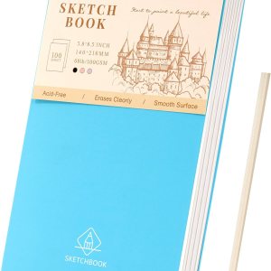 Cuaderno de bocetos para dibujo, encuadernado en espiral, para niños, 5.5 x 8.5 pulgadas, tapa dura, libro de bocetos (68 libras3.53 ozm), cuaderno Cuaderno de bocetos para dibujo, encuadernado en espiral, para niños, 5.5 x 8.5 pulgadas, tapa dura, libro de bocetos (68 libras3.53 ozm), cuaderno