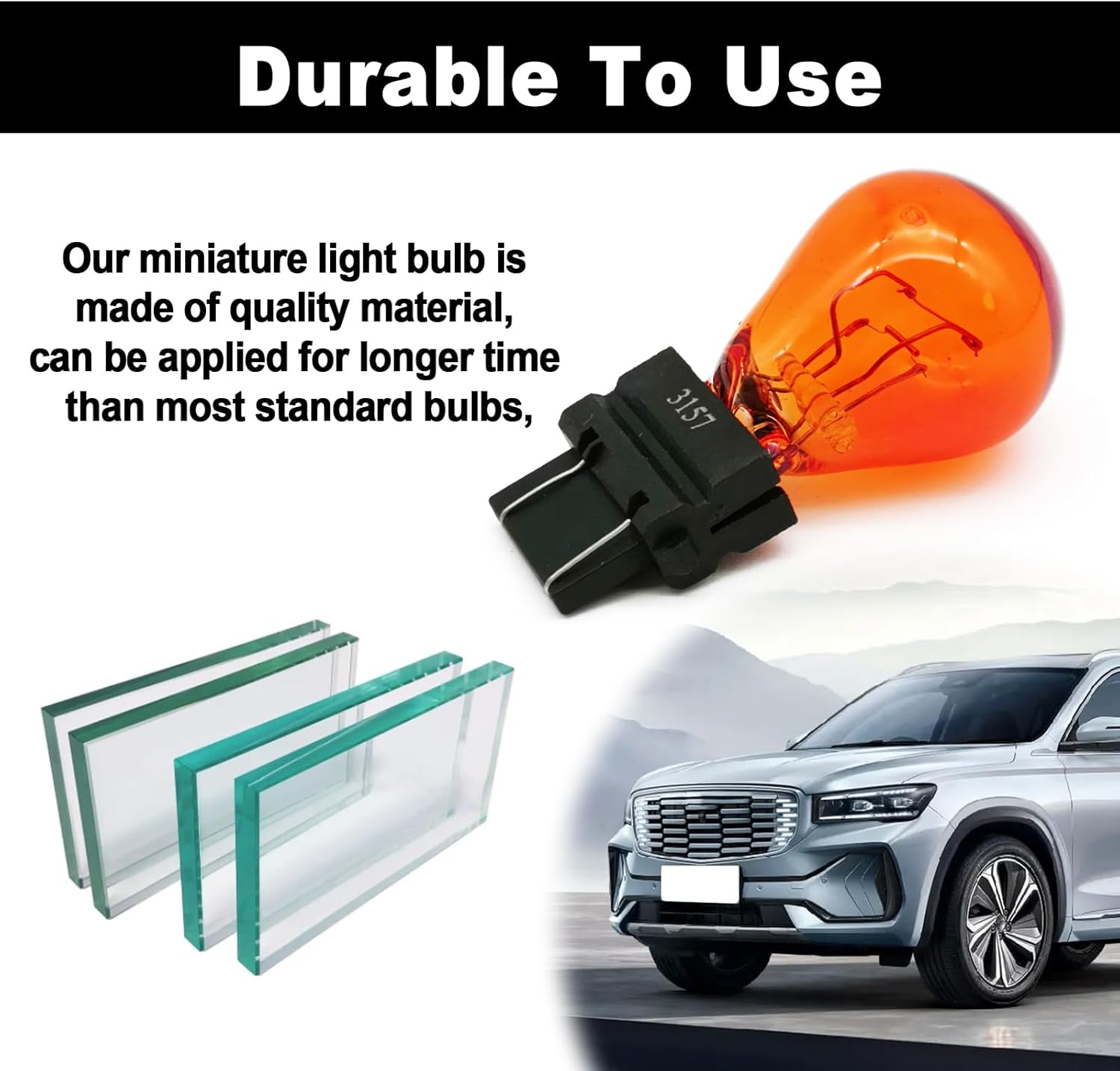 stymart 10 bombillas 3157, base de plástico, luz de freno automotriz 3157, giro 3157, mini bombilla en miniatura, luz trasera, luz direccional,