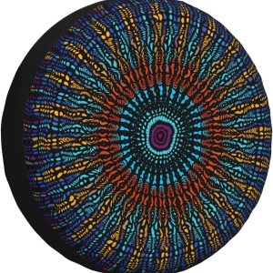 YongColer Cubierta de neumáticos con patrón de textura tribal, fundas universales para neumáticos de repuesto para vehículos recreativos, remolques, YongColer Cubierta de neumáticos con patrón de textura tribal, fundas universales para neumáticos de repuesto para vehículos recreativos, remolques,