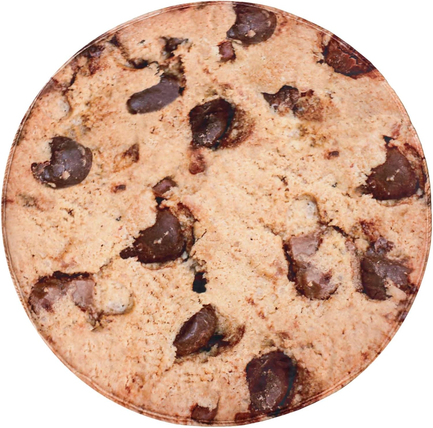 Vessia Manta gigante de galletas, manta de comida divertida realista para adultos y niños, manta gigante de galletas de chocolate suave de 300 GSM