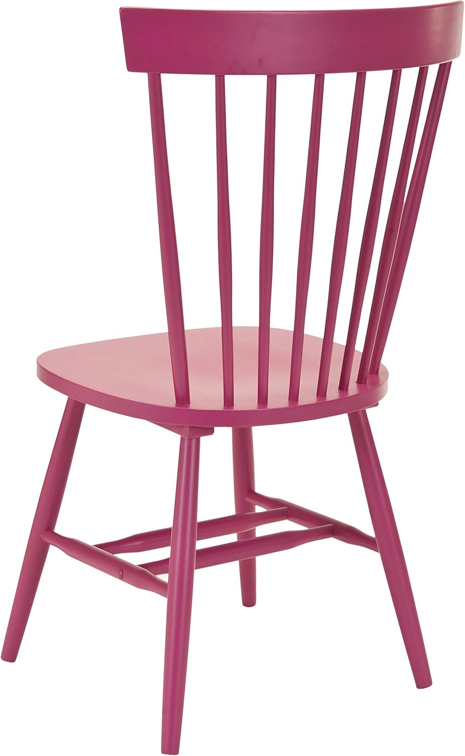 Safavieh American Homes Collection Parker Country Farmhouse – Silla lateral de husillo rosa frambuesa (juego de 2)