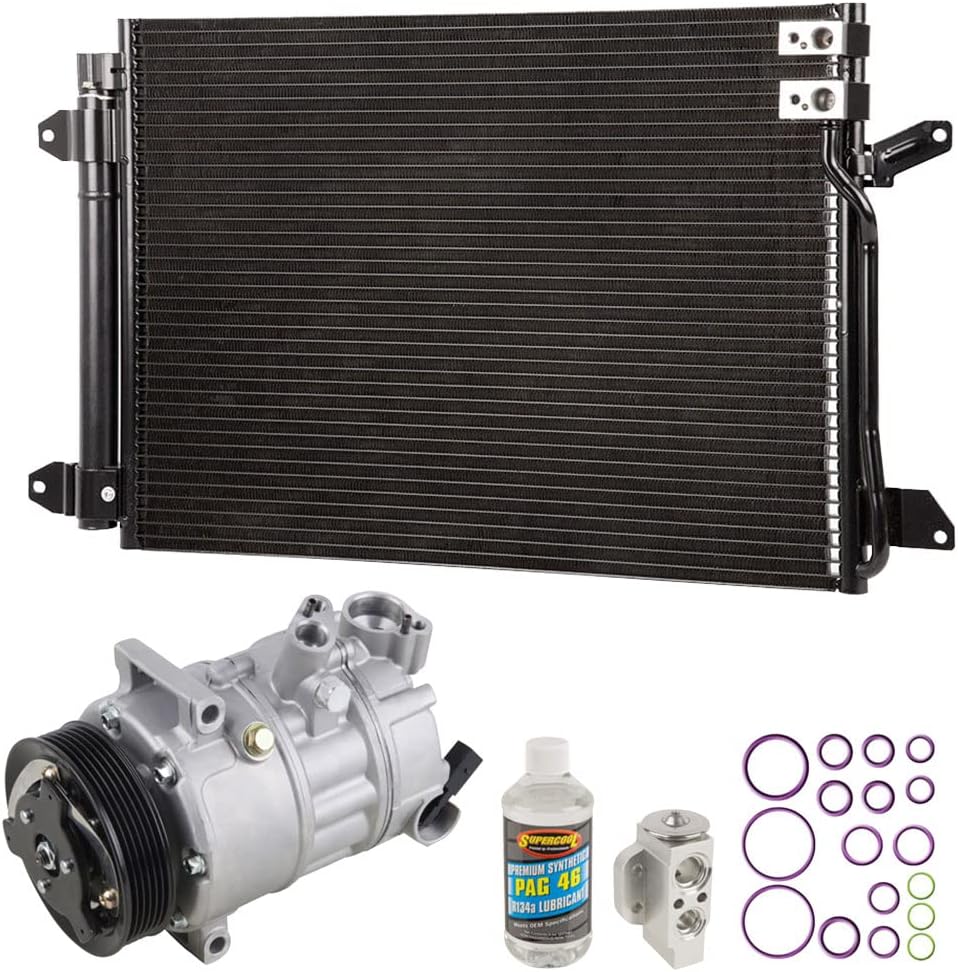 Kit de AC con compresor de CA condensador y secador para Volkswagen VW Jetta y New Beetle – BuyAutoParts 60-82504R6 Nuevo