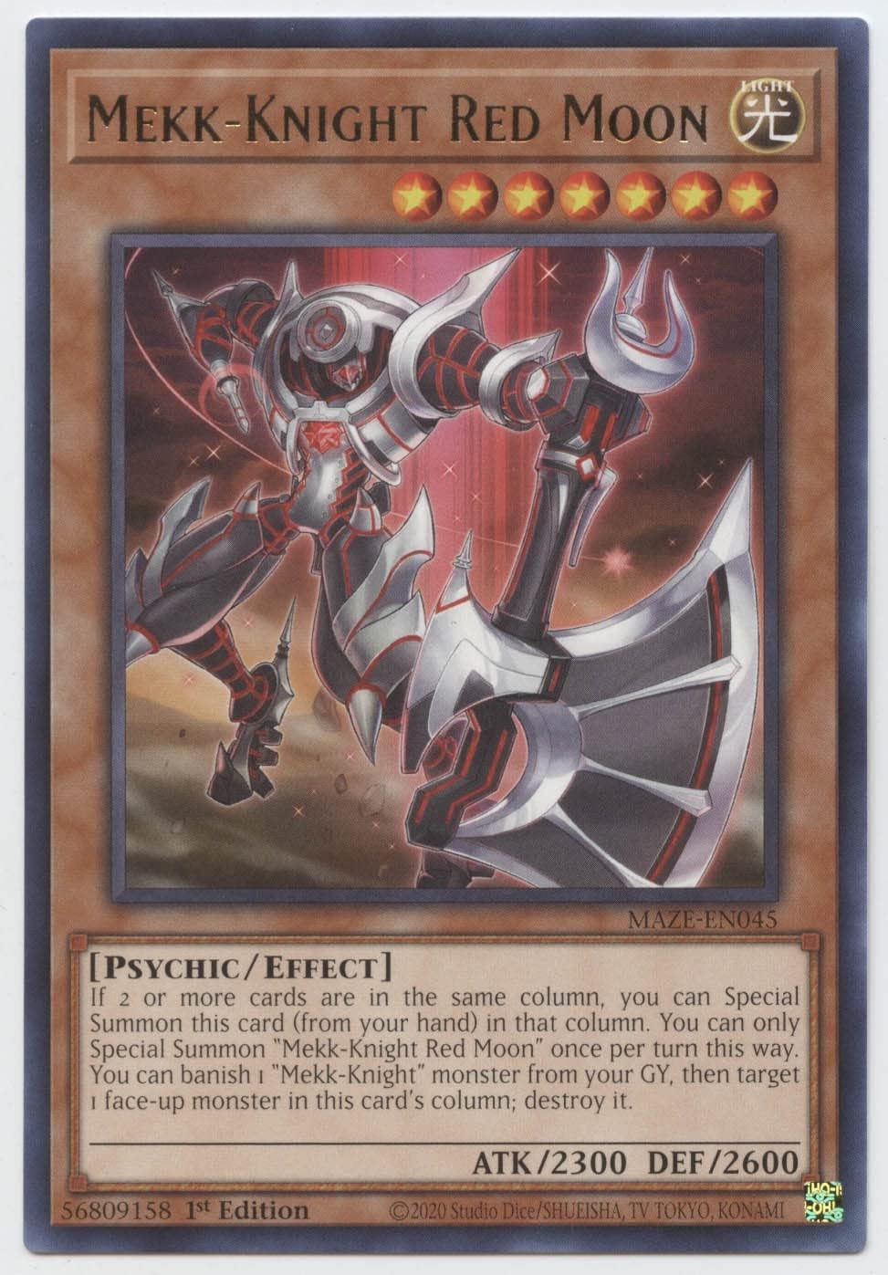 Mekk-Knight Luna Roja – MAZE-EN045 – Raro – 1 Edición