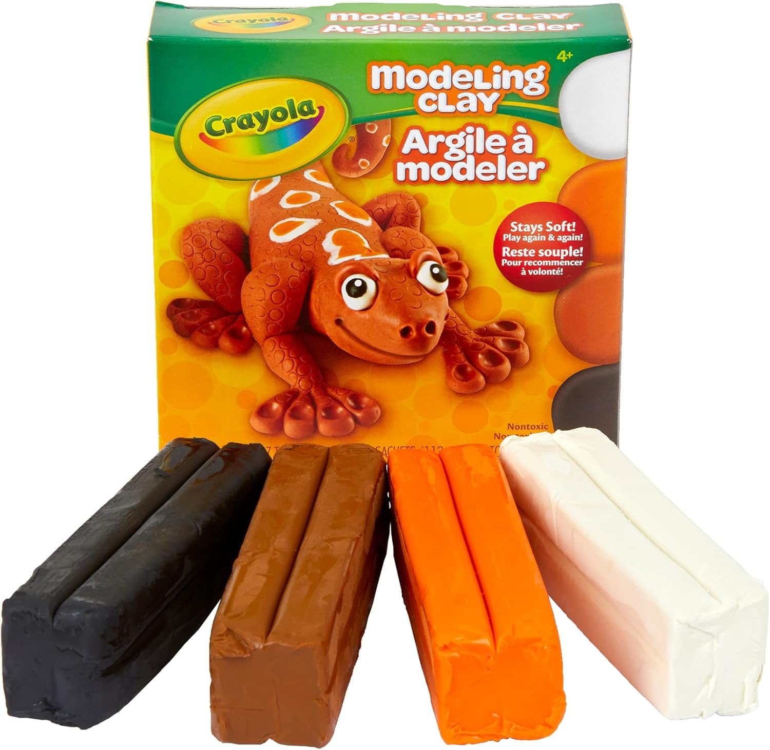 Crayola Arcilla para modelar, no seca, colores surtidos, 1 libra