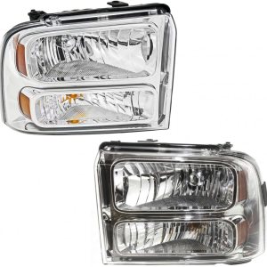KarParts360 Para Ford F-350 Super Duty 2004 2005 2006 2007 Super Duty – Par de luces delanteras para lado del conductor y del pasajero con bombillas KarParts360 Para Ford F-350 Super Duty 2004 2005 2006 2007 Super Duty – Par de luces delanteras para lado del conductor y del pasajero con bombillas