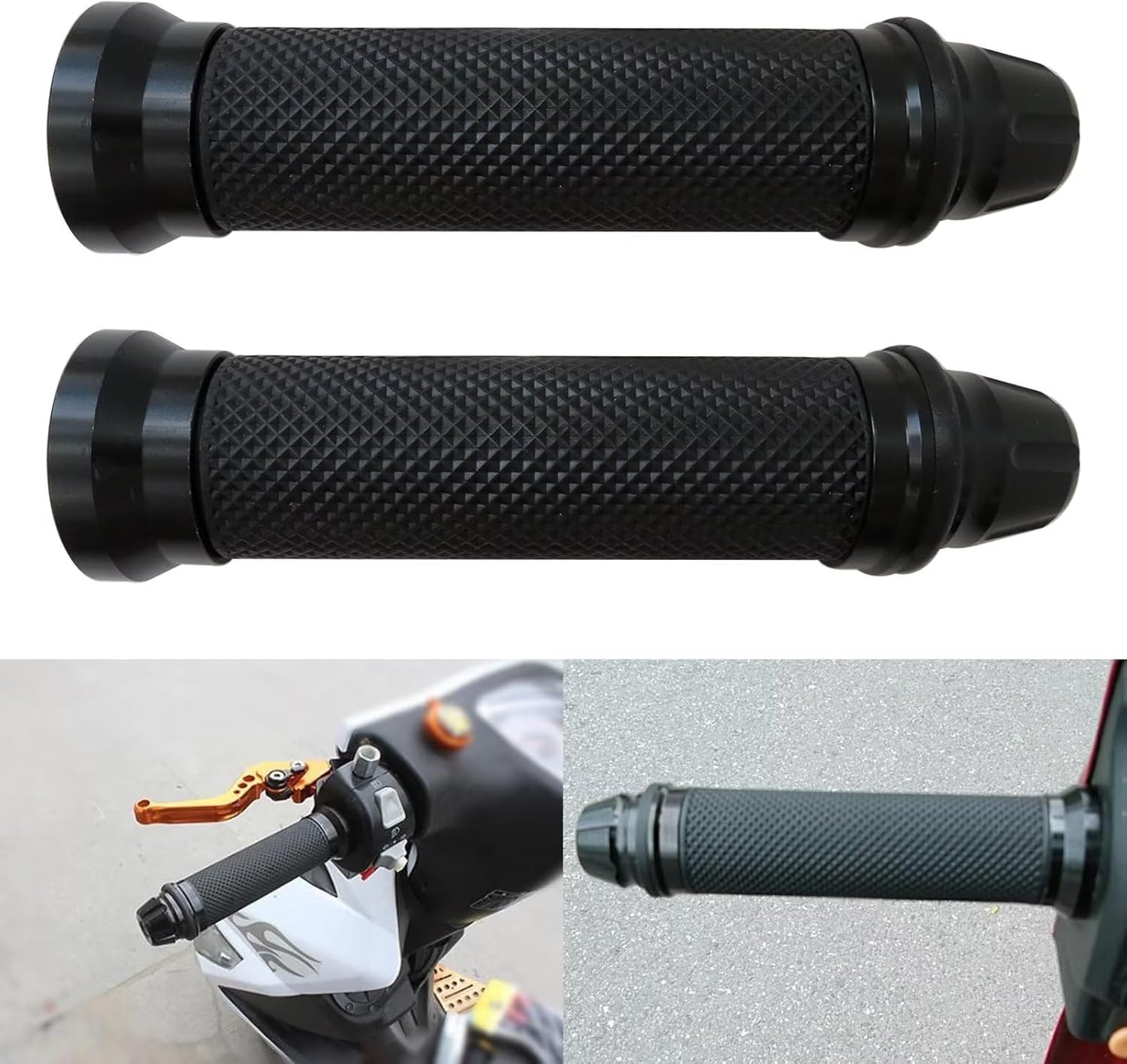 1 par de manillar de goma de gel de aluminio para motocicleta para Kawasaki Versys 650 2013-2018