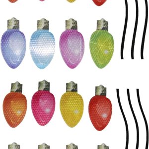 YINGZI Decoración magnética de bombilla reflectante, calcomanías reflectantes magnéticas impermeables para automóvil, decoraciones de vacaciones, YINGZI Decoración magnética de bombilla reflectante, calcomanías reflectantes magnéticas impermeables para automóvil, decoraciones de vacaciones,