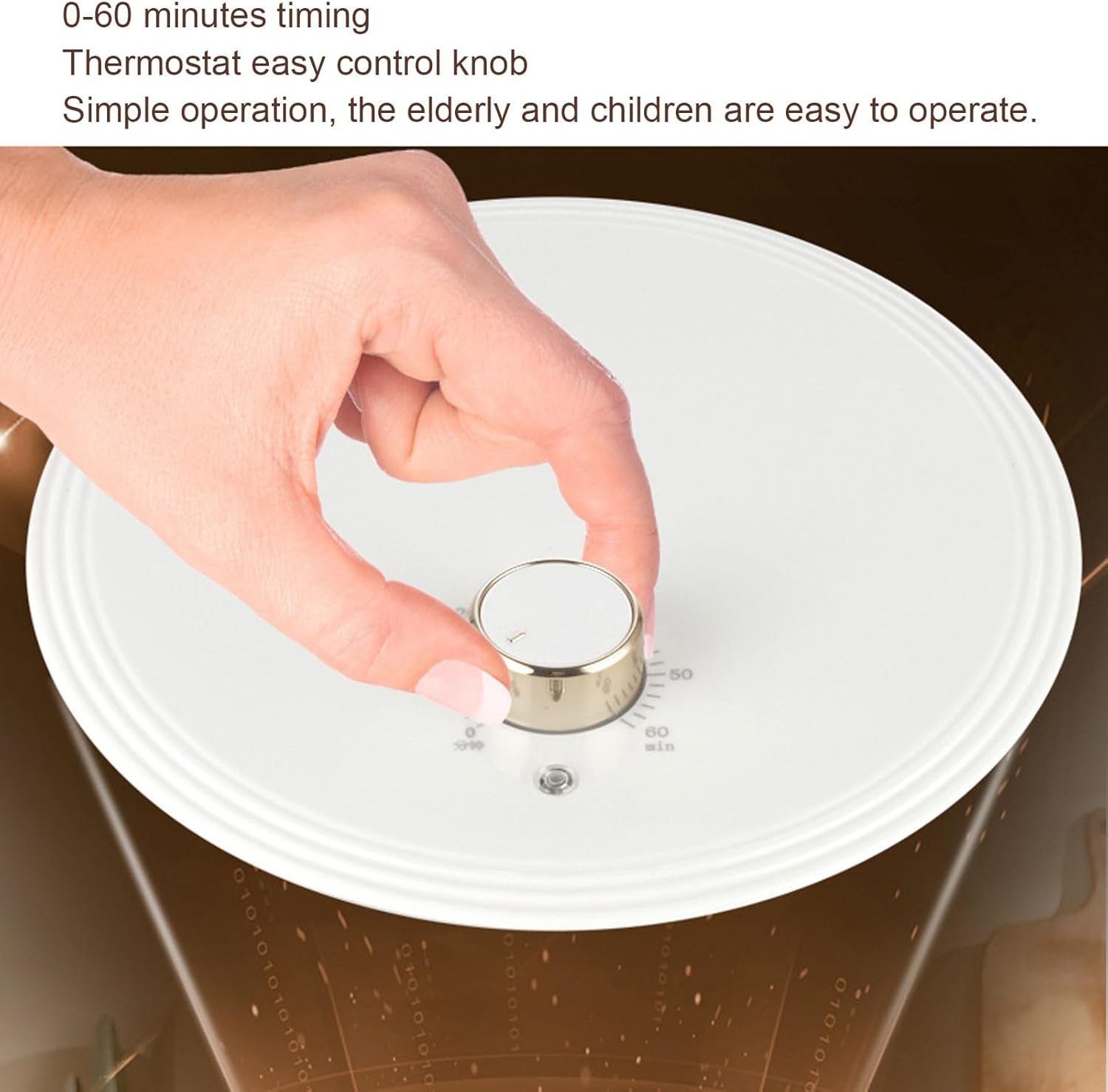 Freidora de aire, freidora de aire caliente eléctrica antiadherente de gran capacidad, freidora de aire de aceite saludable con temporizador