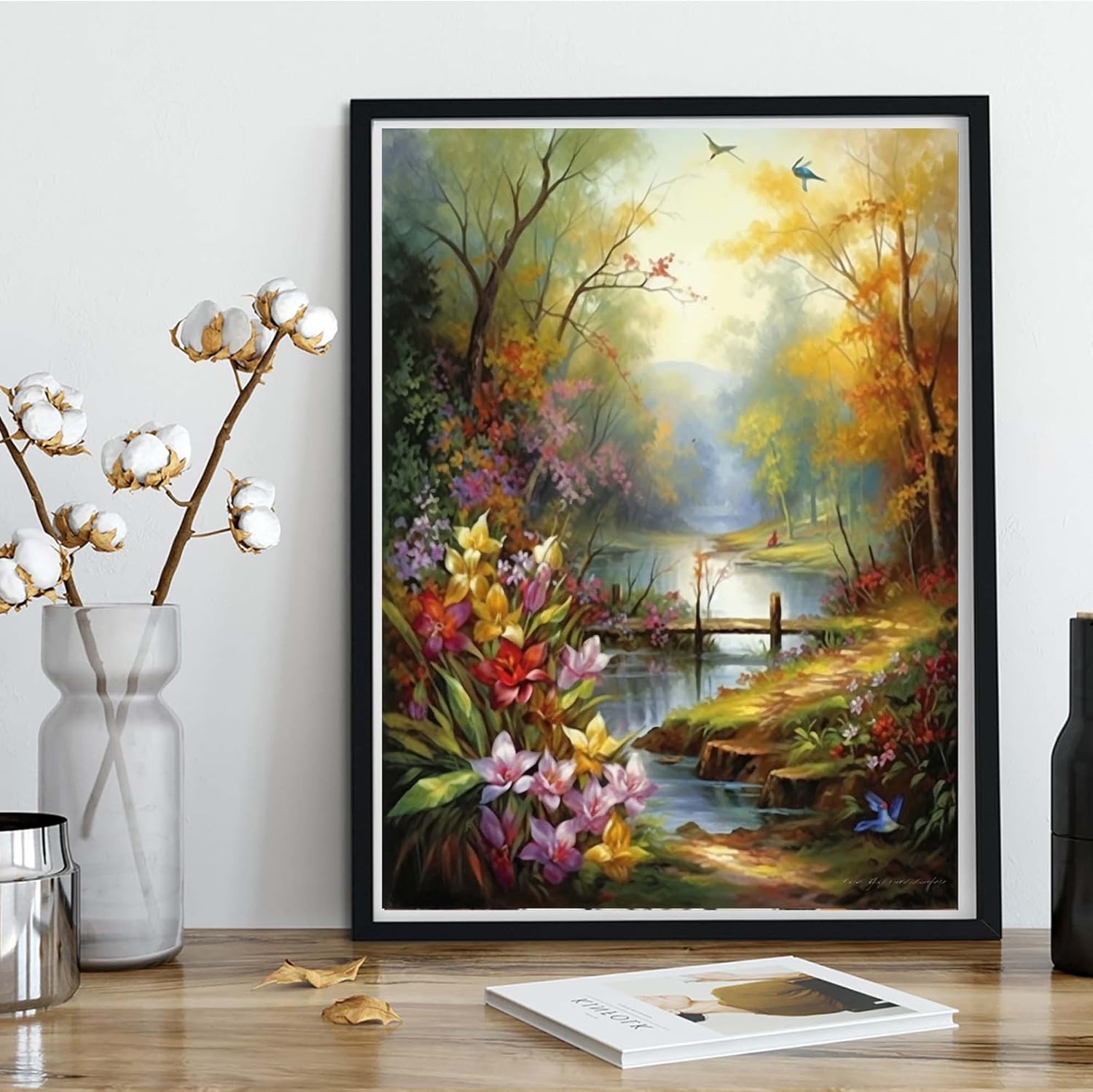 Kaliosy K146 – Kits de pintura de diamantes 5D para adultos, flores por números, pintura con diamantes, arte de paisaje, bricolaje, taladro