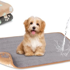 YUEPET Mantas impermeables para perros, paquete de 2 mantas lavables para perros para la cama, sofá, protector de forro polar de franela para YUEPET Mantas impermeables para perros, paquete de 2 mantas lavables para perros para la cama, sofá, protector de forro polar de franela para
