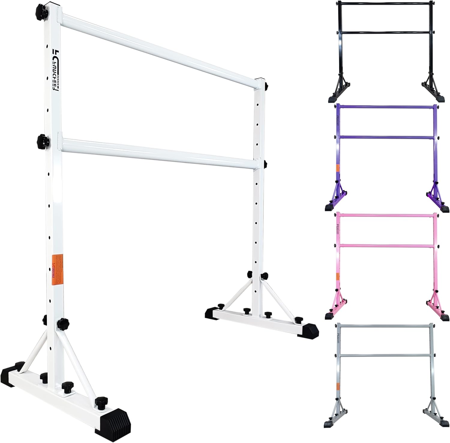 FC FUNCHEER Barra de ballet portátil, altura ajustable, resistente, sin herramientas, barra de baile para estiramiento y ejercicio de equilibrio,