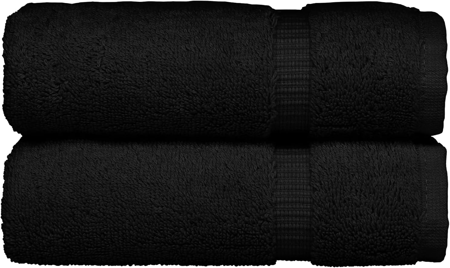 Juego de 2 toallas de mano con monograma, regalo personalizado, juego de 2 toallas bordadas con letras de bloque dorado, extra absorbente, 100%