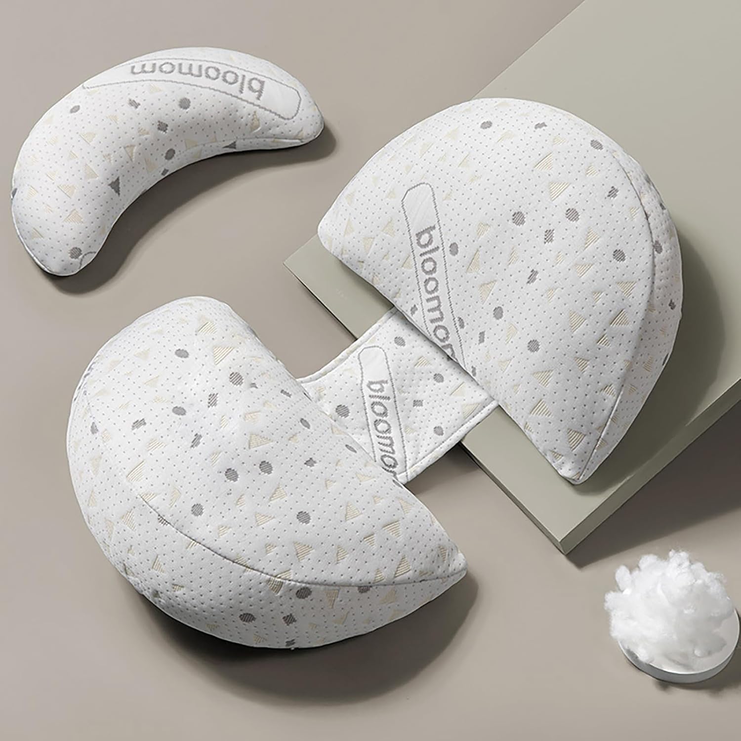 misszhi Almohadas de embarazo para dormir, almohada de maternidad con funda de almohada desmontable y ajustable, soporte para espalda, piernas,