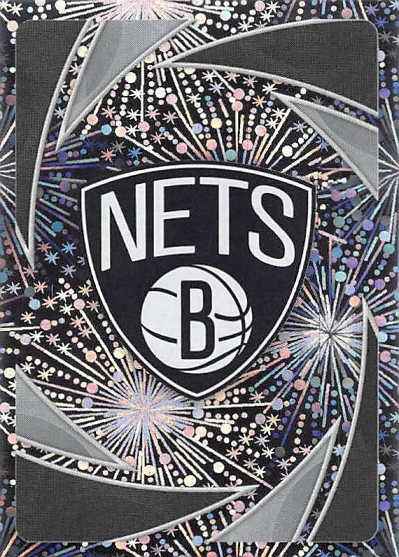 2020-21 Panini Stickers #131 Brooklyn Nets Team Logo FOIL Official NBA Basketball Album Sticker Measuring 2.75 inch tall X 2 inches wide in Raw (NM