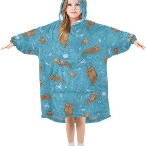 Wearable Blankets for Kids, Soft Warm Cozy Oversized Blanket Hoodie, Gifts 3-14 Y Boys Girls Teens with Pocket Wearable Blankets for Kids, Soft Warm Cozy Oversized Blanket Hoodie, Gifts 3-14 Y Boys Girls Teens with Pocket