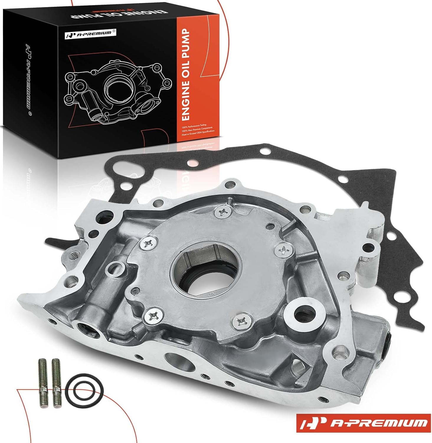 A-Premium Bomba de aceite de volumen estándar con junta tórica y junta compatible con Chevrolet Metro, Tracker y Pontiac Firefly y Suzuki Esteem,