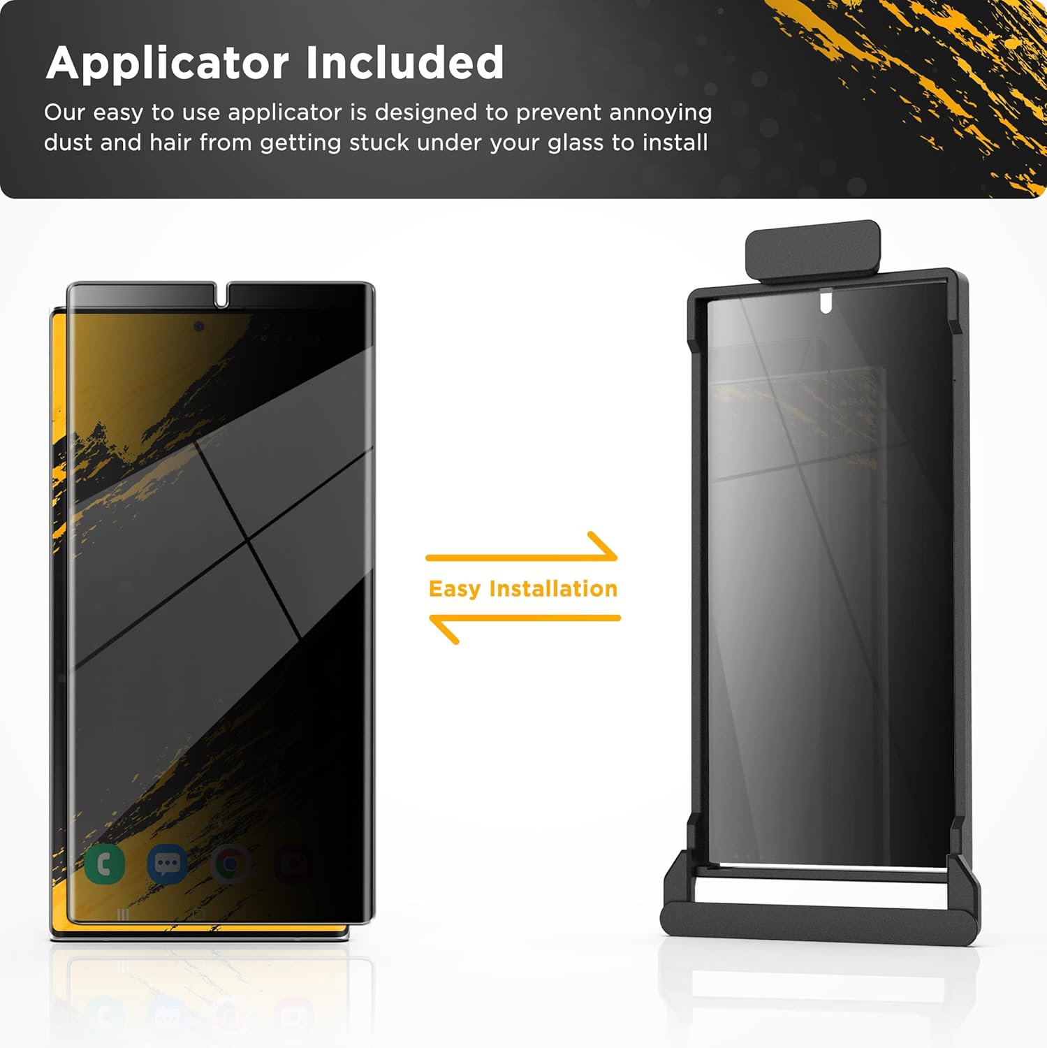 magglass MagFlex Privacy+ – Protector de pantalla para Samsung Galaxy S23 ULTRA (compatible con huellas dactilares), protector de privacidad