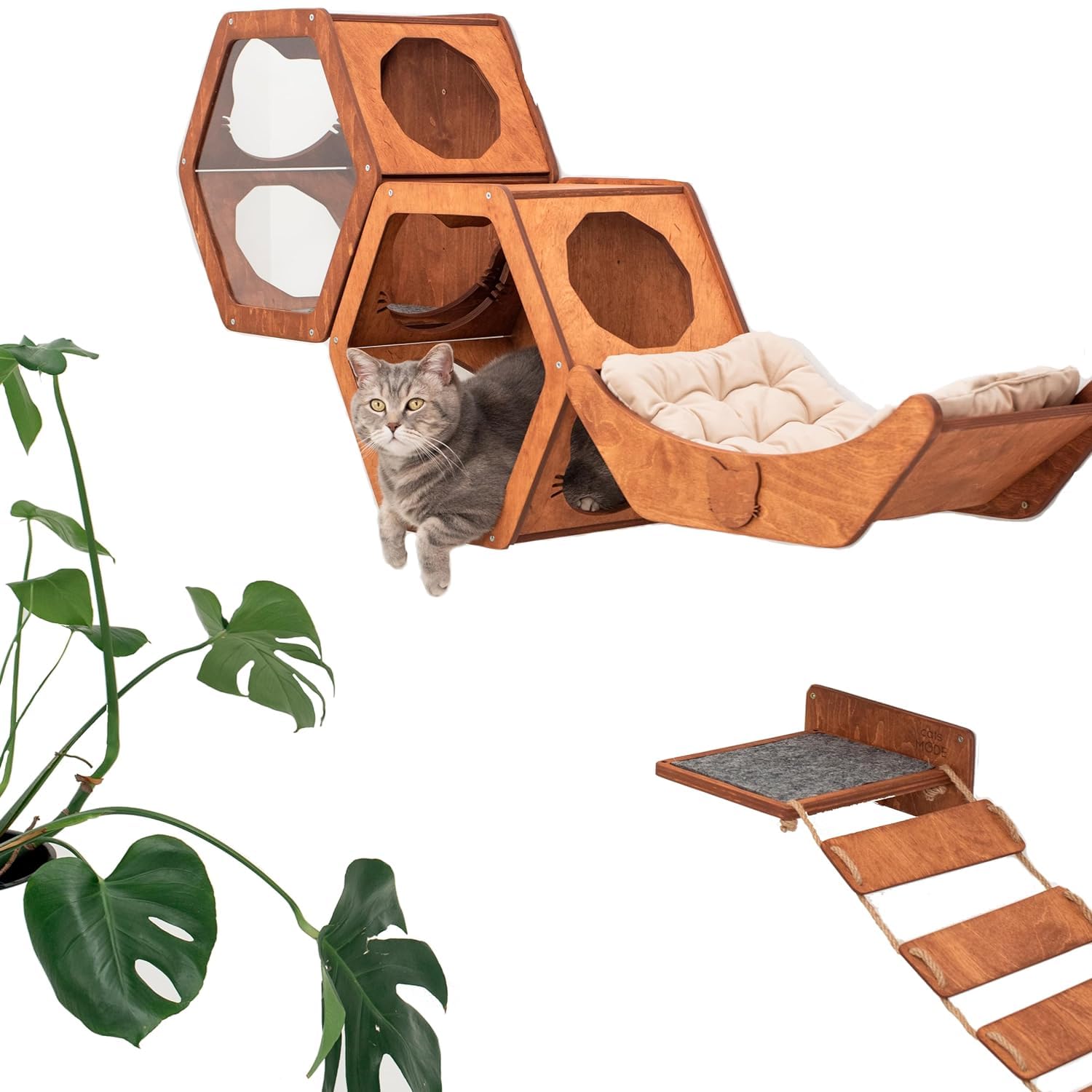 Wall Cat Shelves Wood Cat Wall Shelves Cat Furniture – Wooden Cat Shelf Wall Mounted Cat Wall Furniture – Indoor Cats Rustic Cat Decor Cat Lover